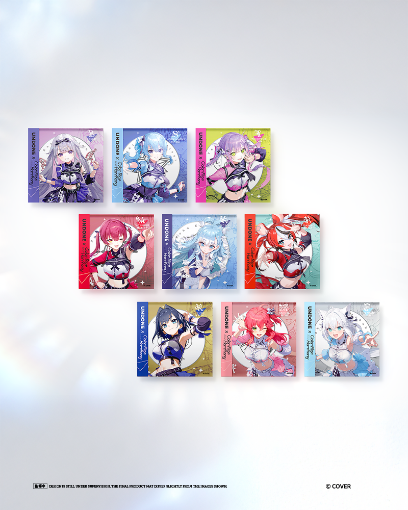 UNDONE x hololive 6th fes. Color Rise Harmony - Collector’s Pin Set